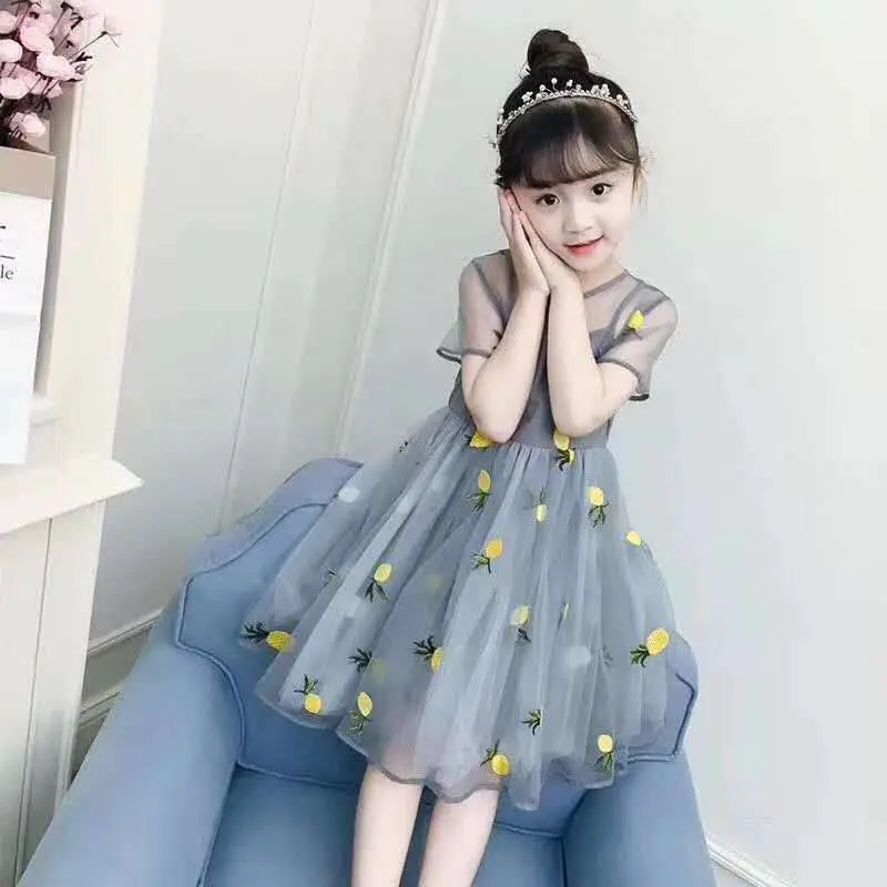 地摊服装批发一手货源网女孩网红纱裙可爱裙子新款女孩可爱裙童装一千元摆地摊卖衣服