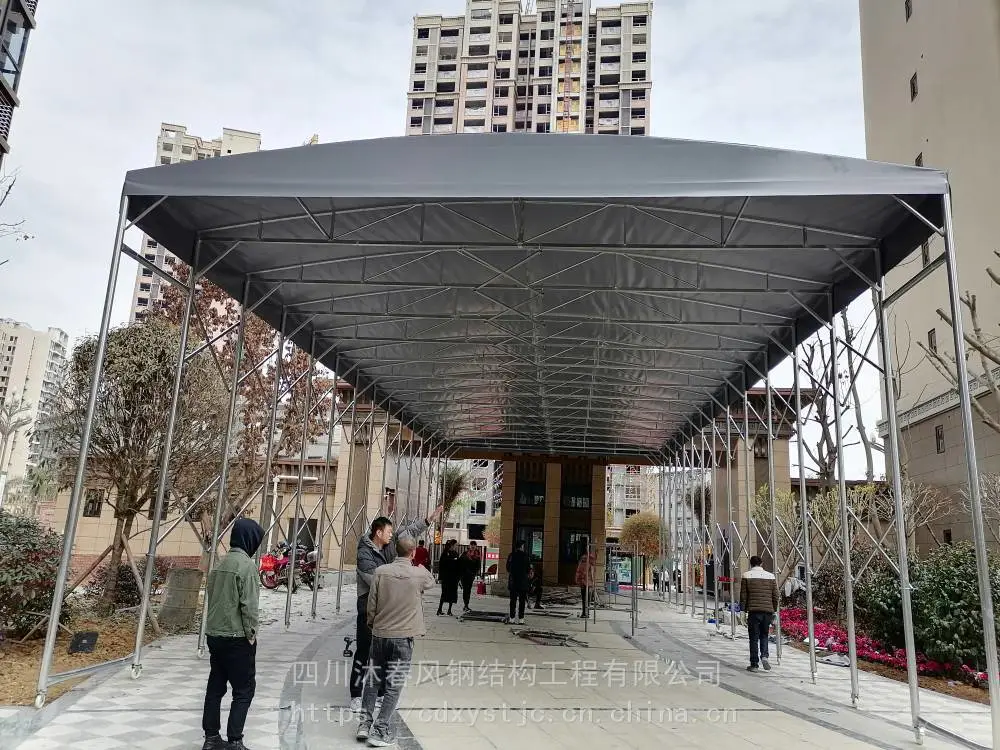 重庆江北 大排档推拉帐篷价格-定做