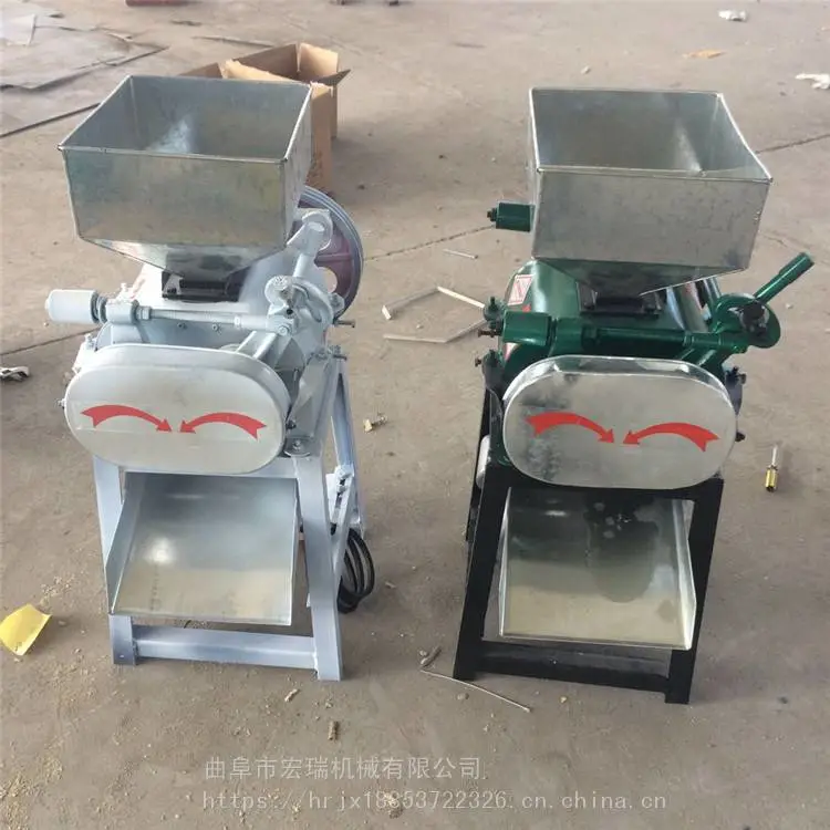 海口月饼加工用花生破碎机酒用高粱玉米破瓣机做点心用花生轧碎机
