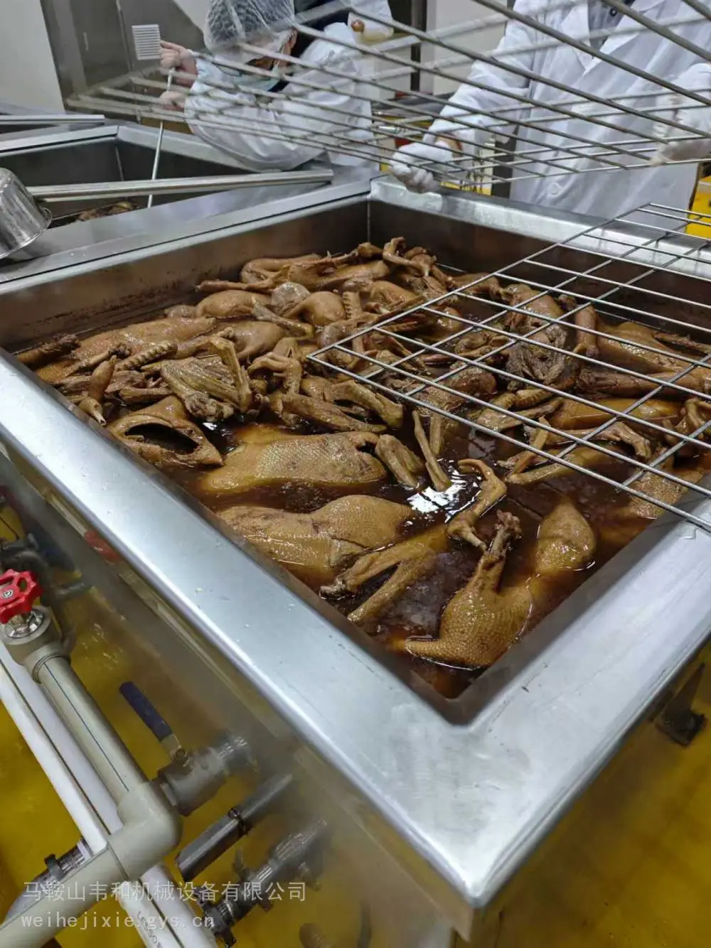 烧鸡加工设备 盐水鸡生产线 白切鸡煮制机 盐焗鸡流水线设备