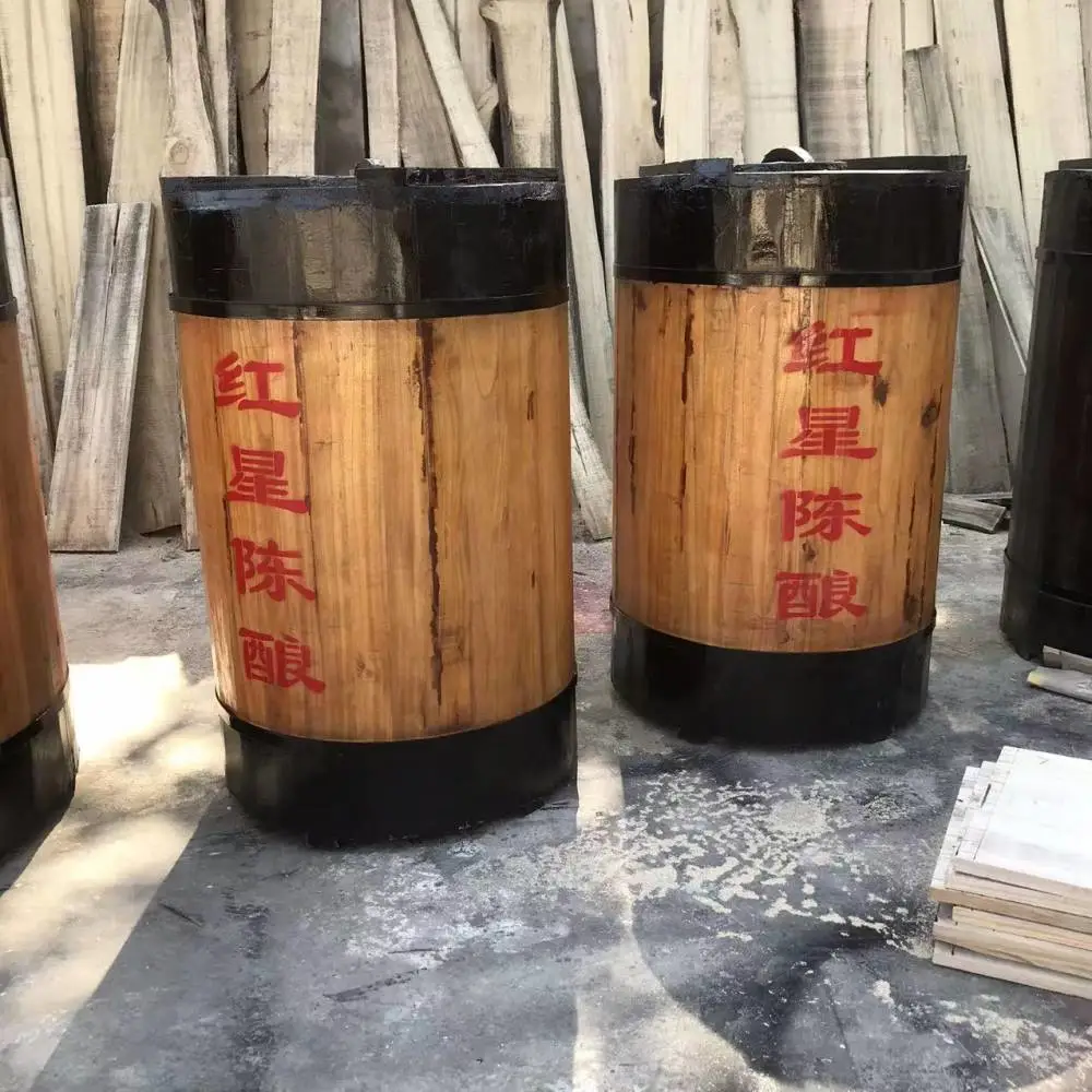 装酒用1000斤木酒海 仿古酒篓子 条编酒篓子
