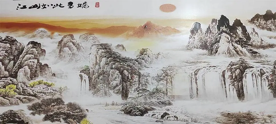 西垂宫家居竹木纤维18D电视背景墙
