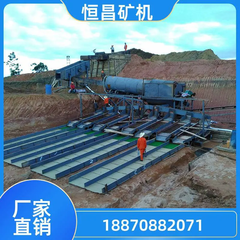 锰矿石 选矿生产线 转筒洗矿机 泥石分离 GTS2411 冲洗筛分