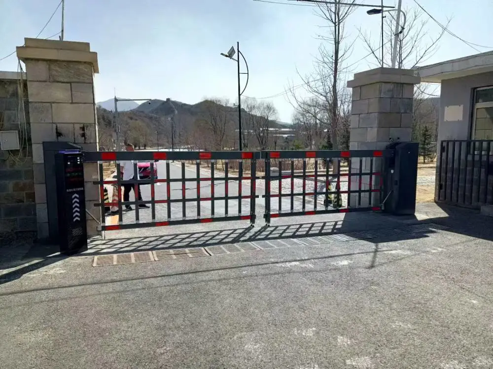 枣庄停车场道闸安装小区起落杆系统液压升降柱-生产厂家
