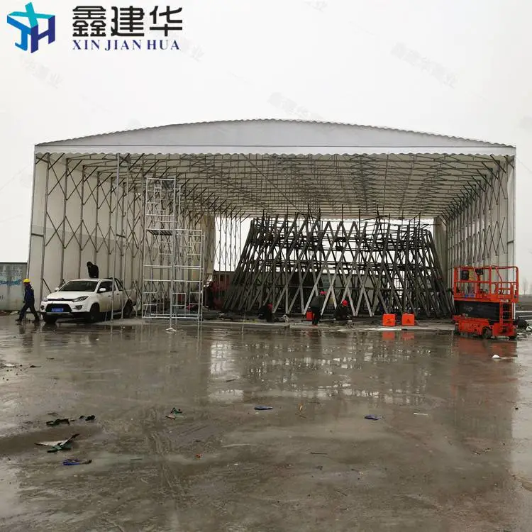 房屋遮雨棚 大型移动推拉雨棚 价钱 绥江