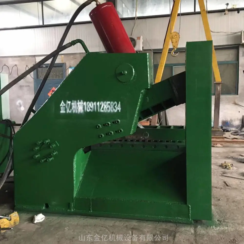 合肥废钢板剪切机 多功能液压虎头剪图片 安装输送带上料龙门式虎头剪