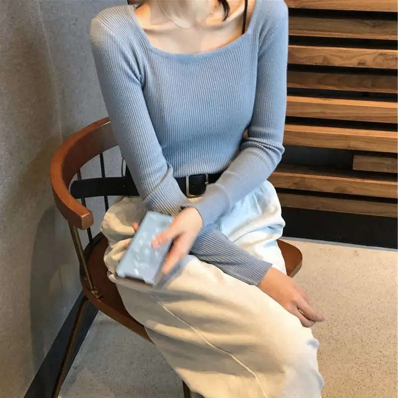 2-5元服装批发是真的吗新款洋气撞色毛衣女士服装尾货回收平台