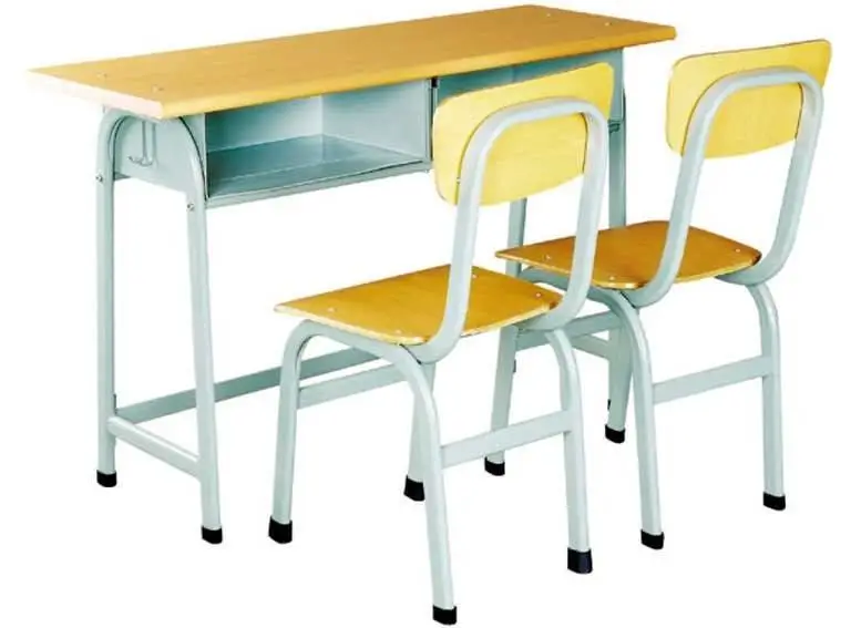 河池升降式课桌椅 河池小学课桌椅 学生书桌