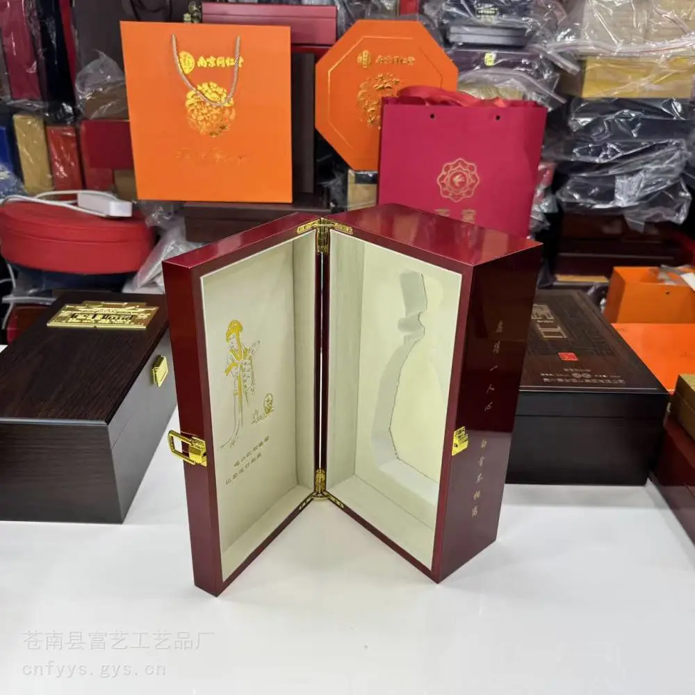 首饰木盒 熊胆粉包装盒 片仔癀木盒包装 葡萄酒木盒定制龙港木盒厂