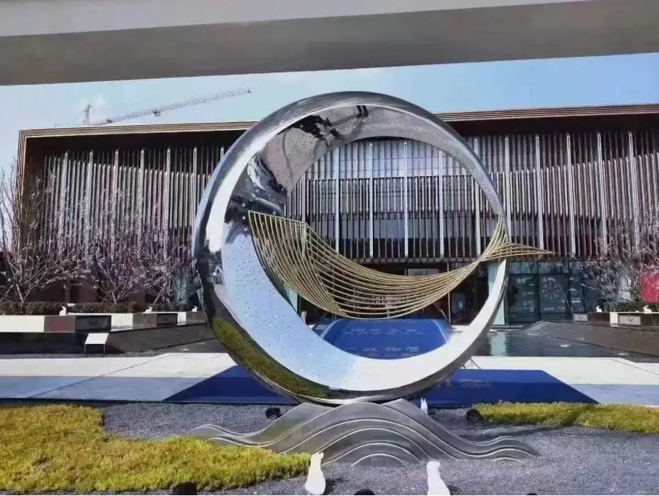 【不锈钢雕塑水景灯光雕塑 云南德宏 成都景观标识标牌制作