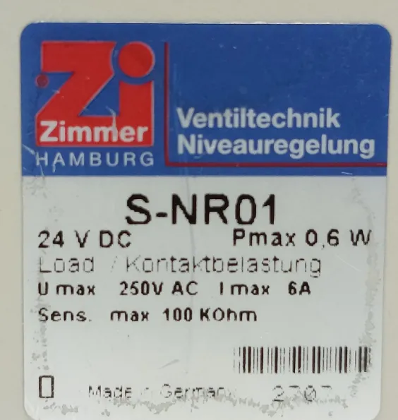 ZIMMER AUTOMATION液位控制器S-NR 01