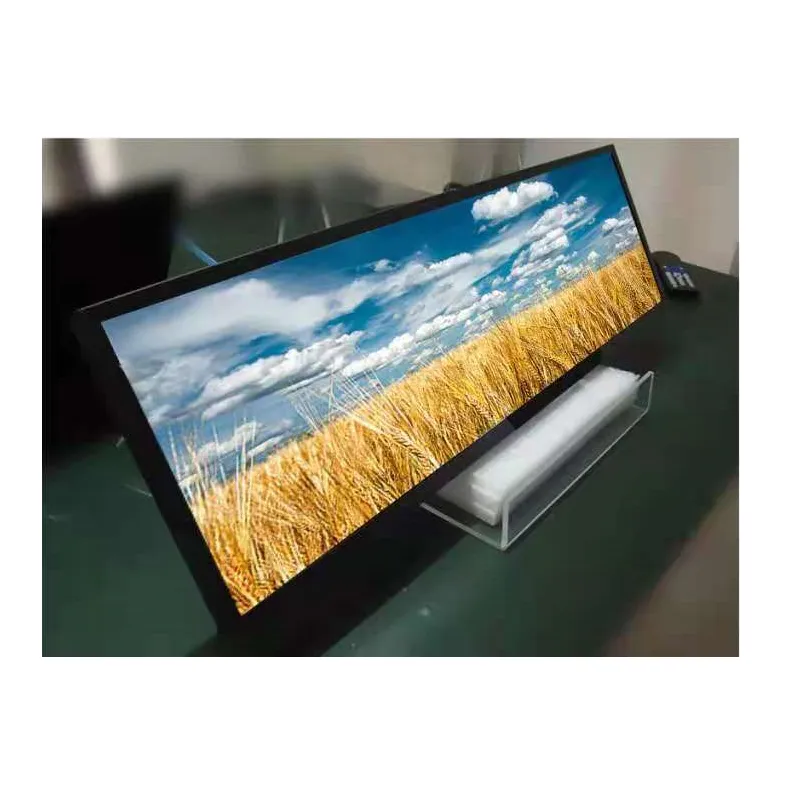 28寸条形屏广告机定制各尺寸货架液晶屏切割 条屏显示器