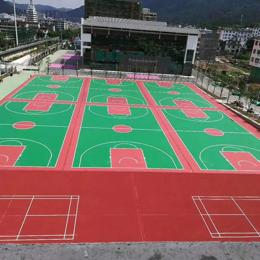 大连硅pu篮球场,篮球场塑胶厚度