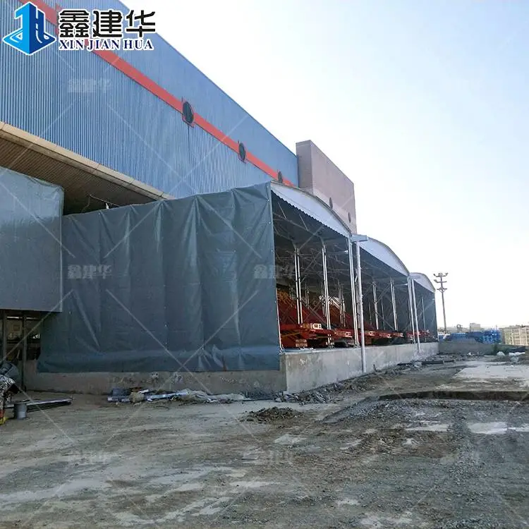 电动移动推拉棚 电动仓库伸缩雨棚 坚固 浚县