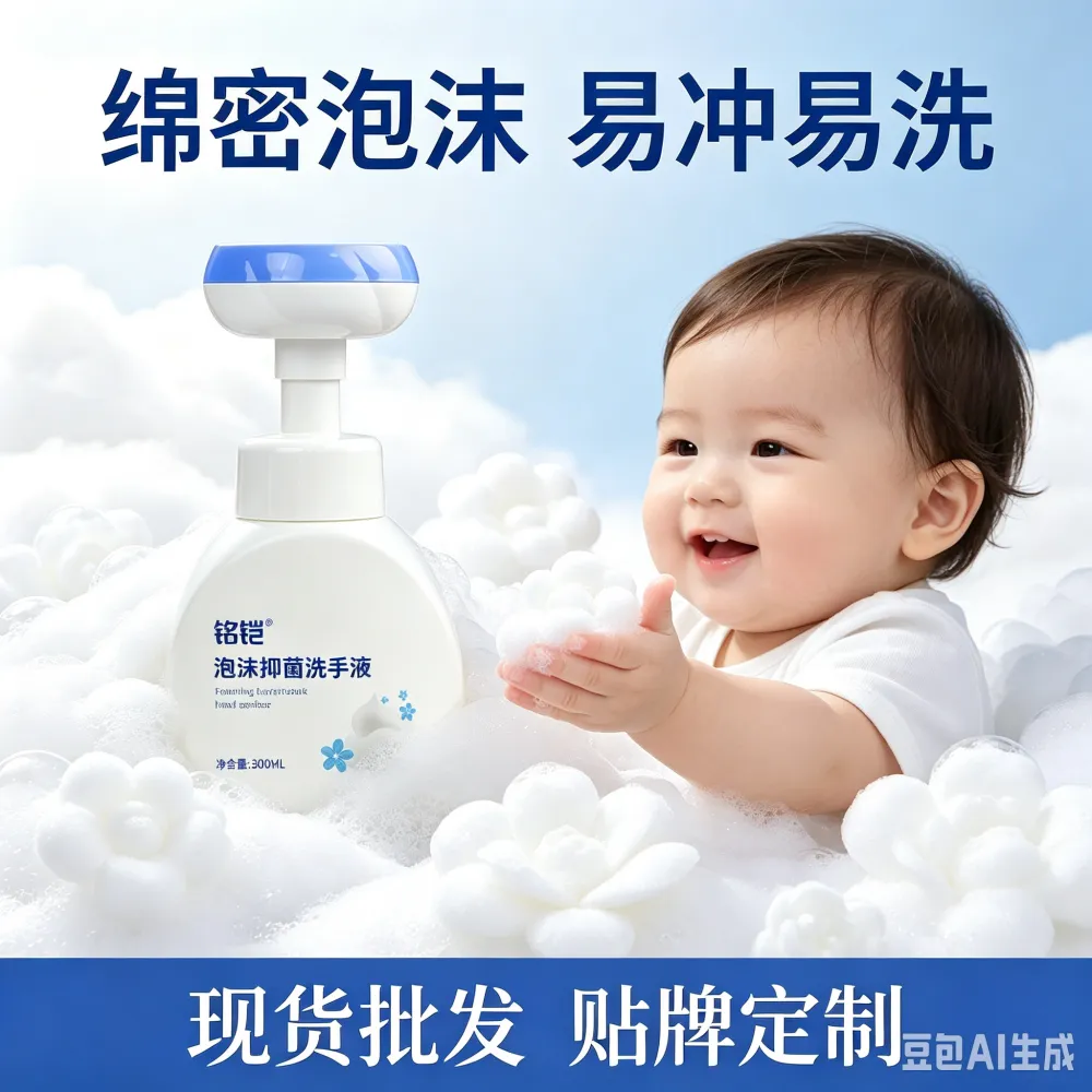 批发儿童抑菌洗手液300ml泡沫型家用OEM