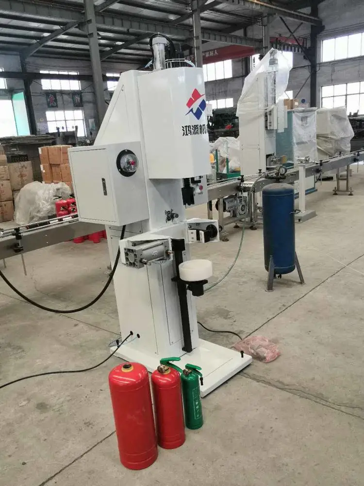 鸿源机械扶持创业 水基型灭火器充装机 干粉灭火器的维修步骤投资少