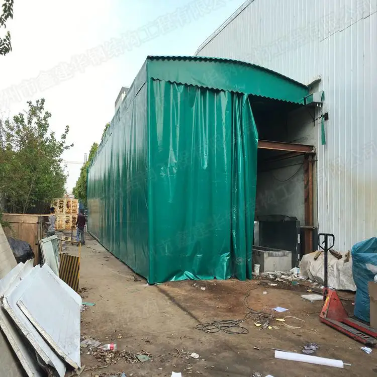 咸宁咸安可定做活动伸缩雨棚大排档折叠伸雨篷鑫建华六大工厂