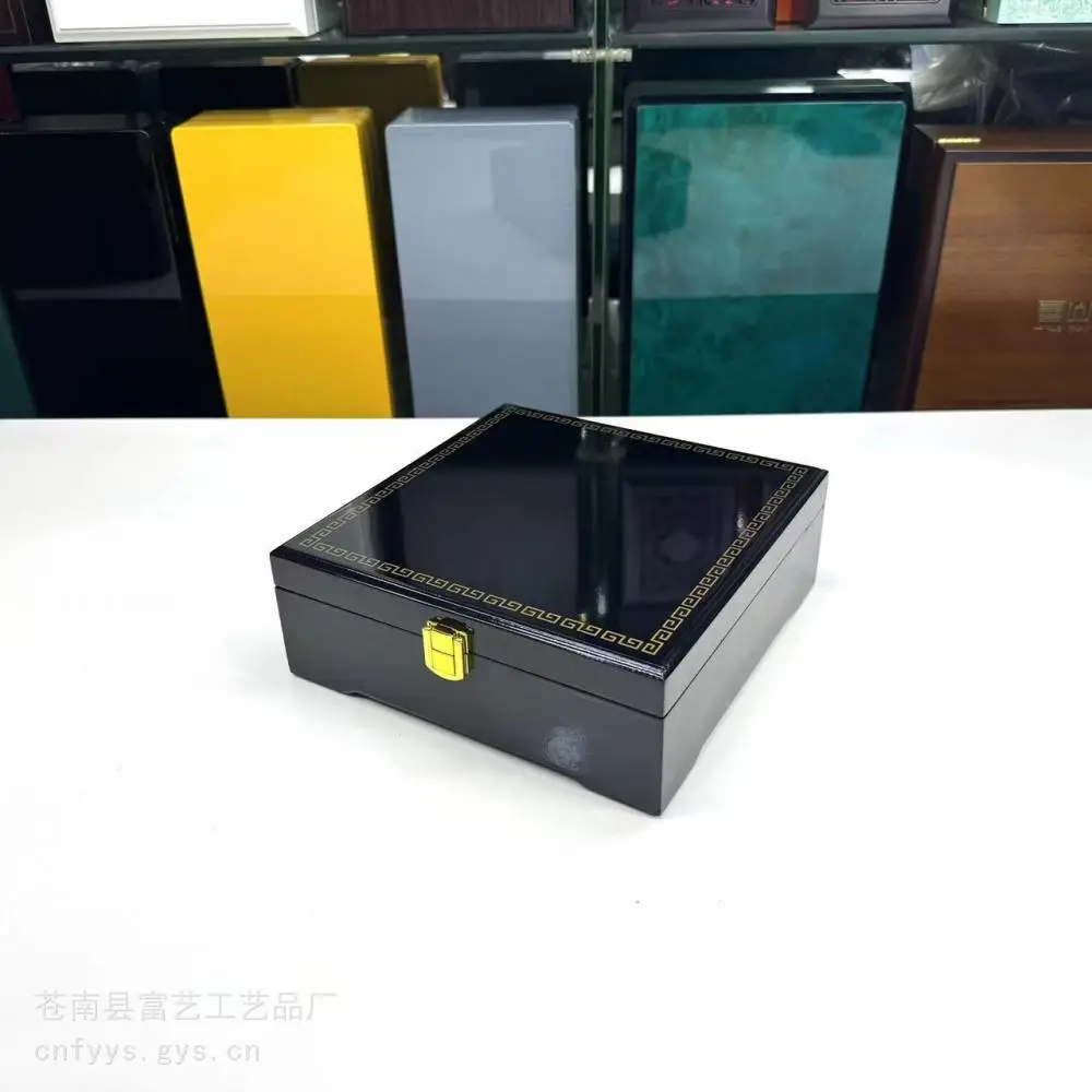 定做木盒厂家 山参木盒包装 酒盒木盒包装 小罐茶木盒富艺木盒厂