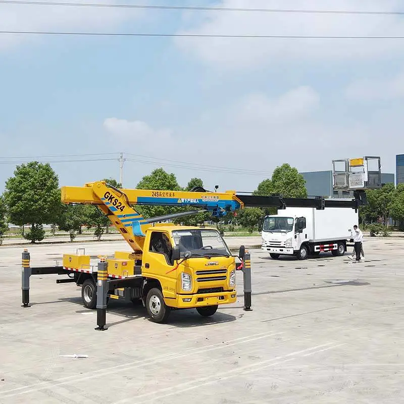 14米高空作业车 广告安装路灯维修带吊钩