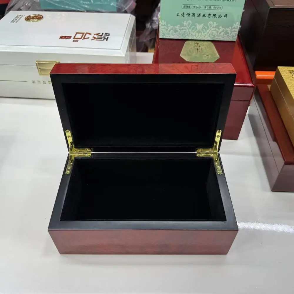 xo白酒包装盒 陕西官茶木盒 片仔癀木盒包装 白酒木盒定做