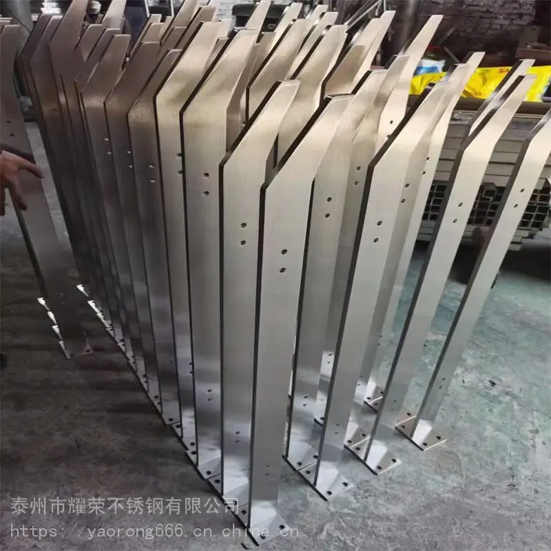 双夹不锈钢栏杆 工程 楼梯扶手厂家 按图定制