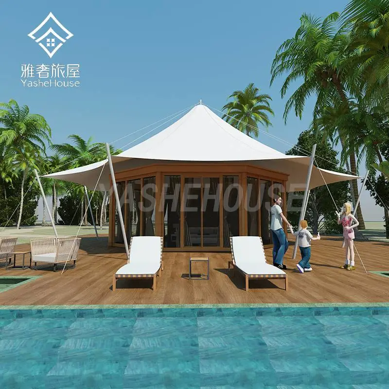 景区木屋帐篷酒店定制 豪华网红酒店帐篷厂家