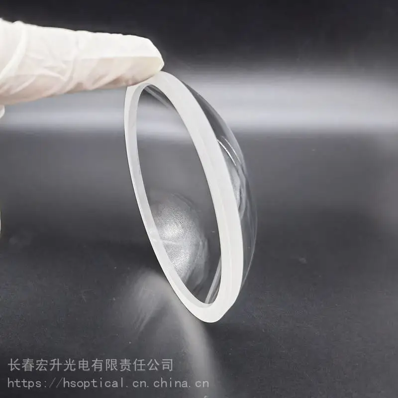 宏升光电 弯月透镜，凹凸光学透镜，直径100mm，可定制