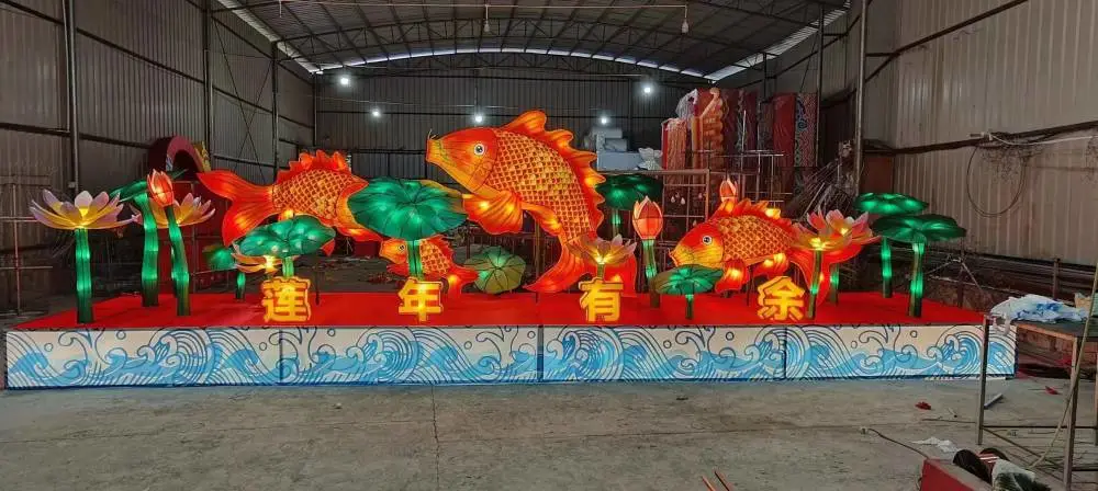彩花灯制作 元宵灯展庙会中国传统音乐节艺术彩灯室内外灯饰主题造型