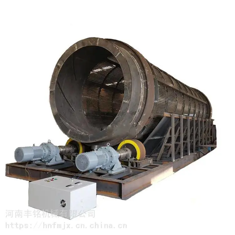 大型滚轴筛分无轴滚筒筛石机 云南河砂无轴滚筒筛沙机 建筑工地砂石分离机