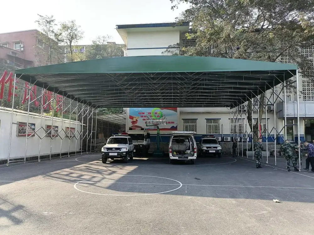 大型户外伸缩式推拉棚厂家直营可开遂宁