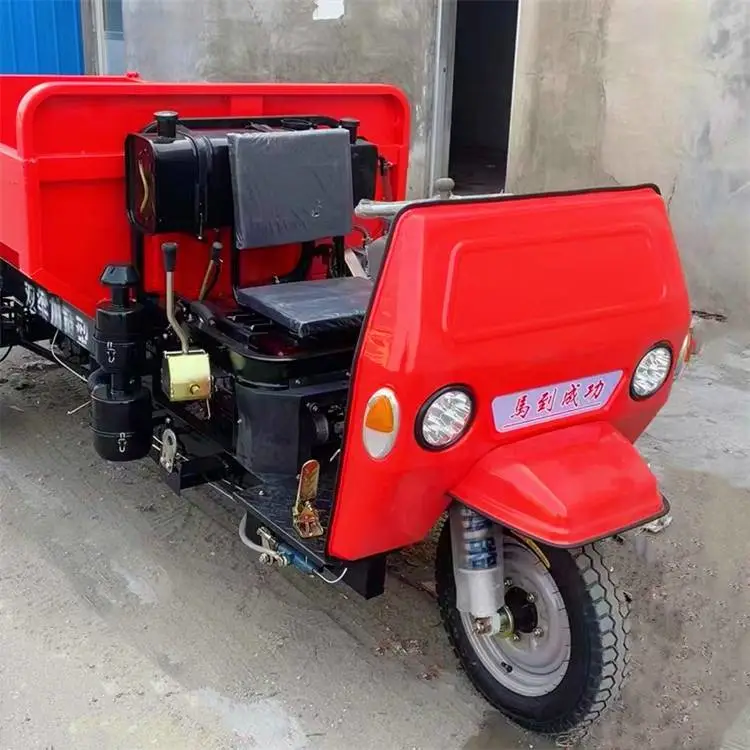 成德 柴油三轮车 工程农用三马子 三开门自卸工程车