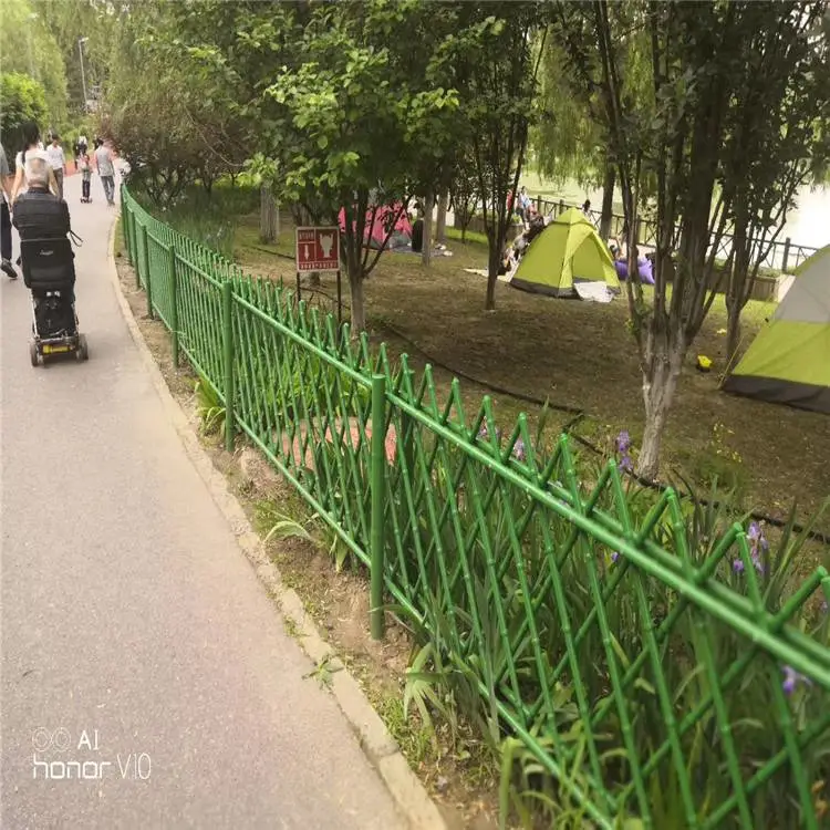 仿竹隔离栏 加工定做 小区花坛绿化围栏 万泰