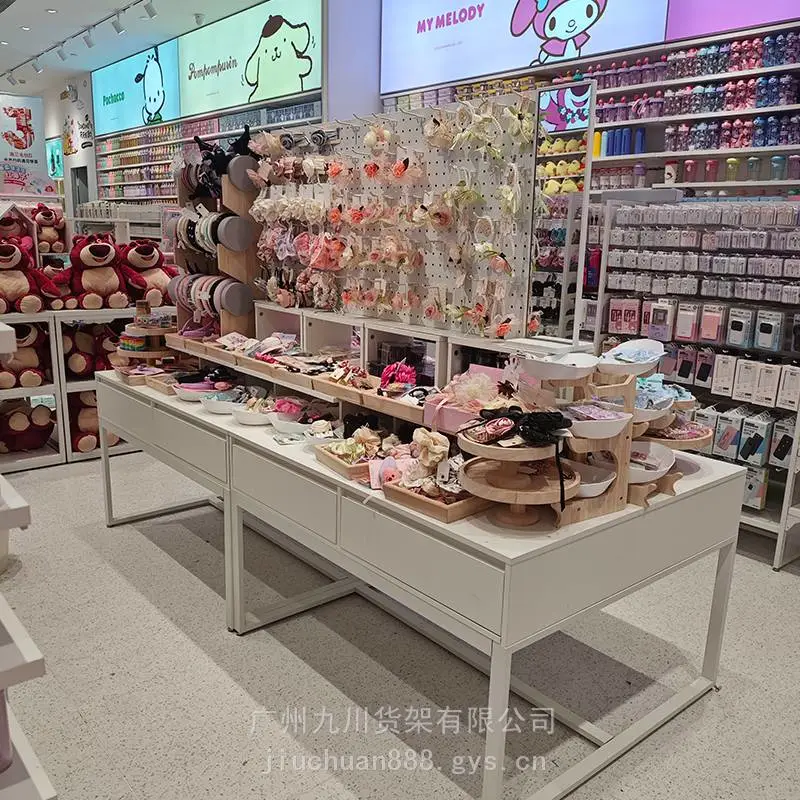 化妆品美容院中岛展示柜产品陈列柜样品超市堆头流水台母婴店货架