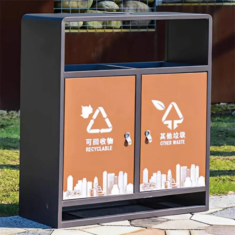 供应智能户外垃圾桶 可分类垃圾桶 景区公园果皮箱