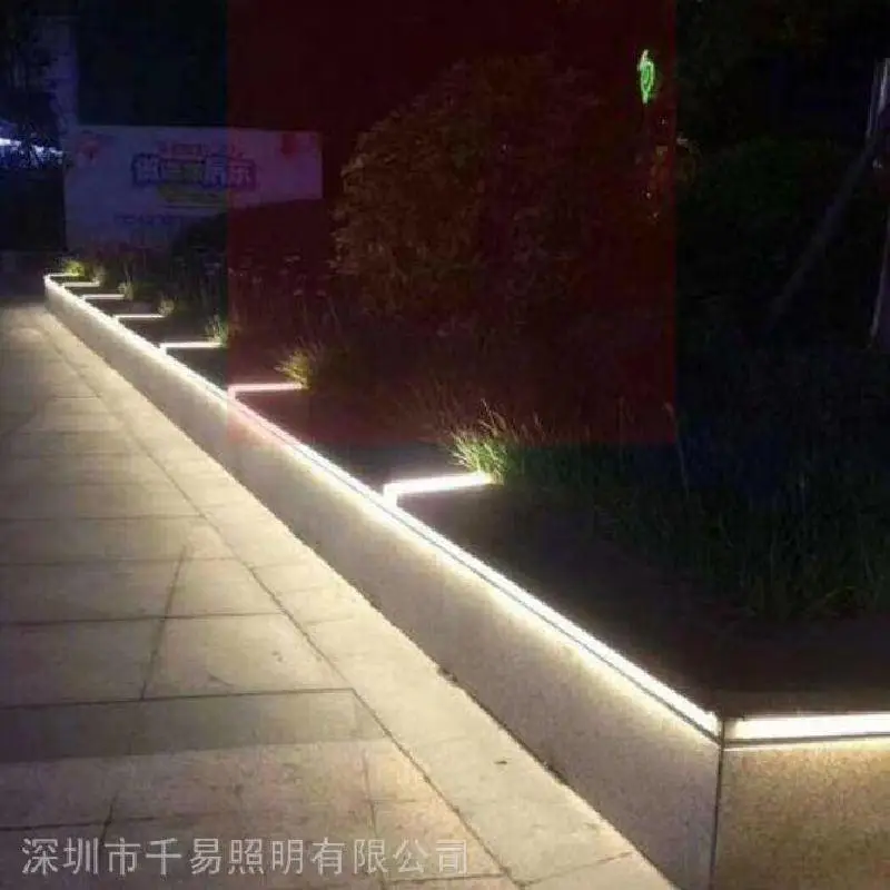 天津广场灯带厂家,线条灯条可定制,弧形灯砖批发