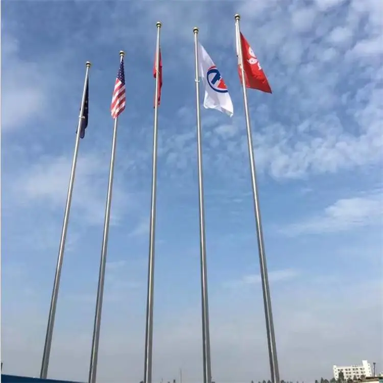 生产 不锈钢锥形旗杆价格 201旗杆 提供安装方案