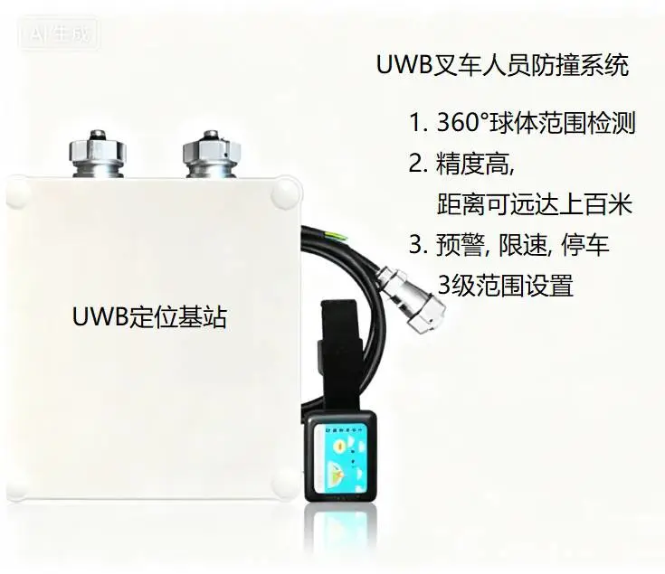UWB叉车防撞 防撞预警系统 人车防撞预警 车车防撞预警