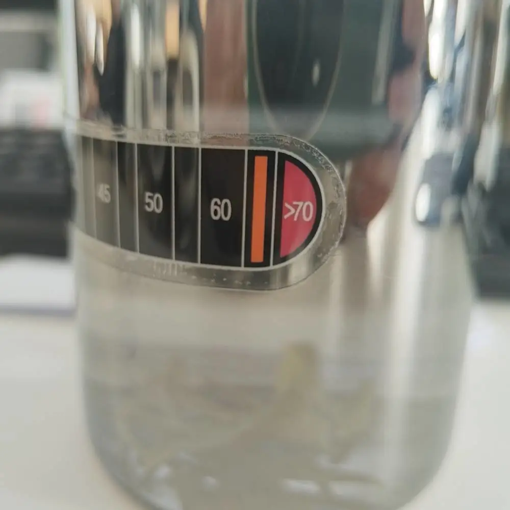 富凯乐 温感咖啡壶测温变色温度计贴片 防水温度贴 感温贴 温变贴纸