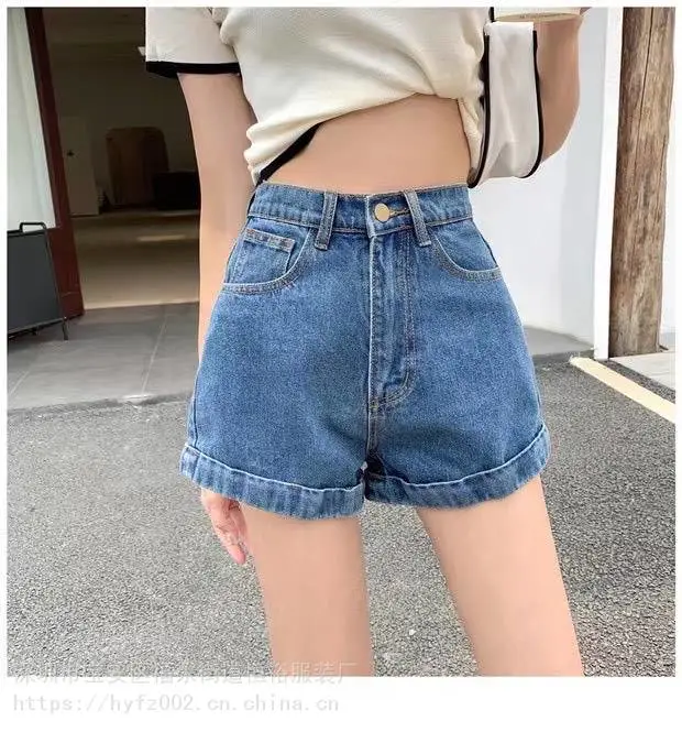 浙江衢州牛仔短裤夏女蓝跑量货源3-5元牛仔短裤短裙批发