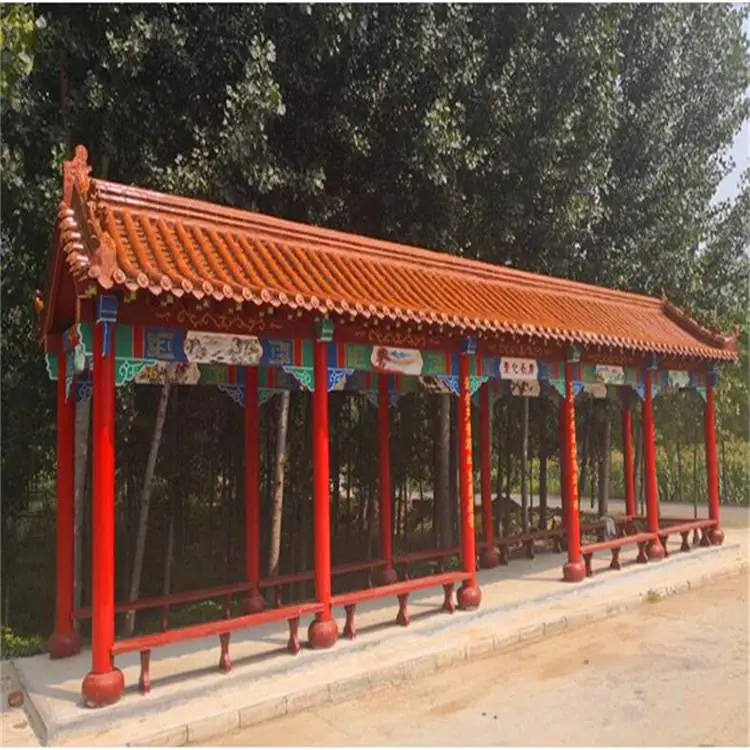 锡林浩特古建长廊 锡林浩特长廊设计公司 清秀园林 现货供应