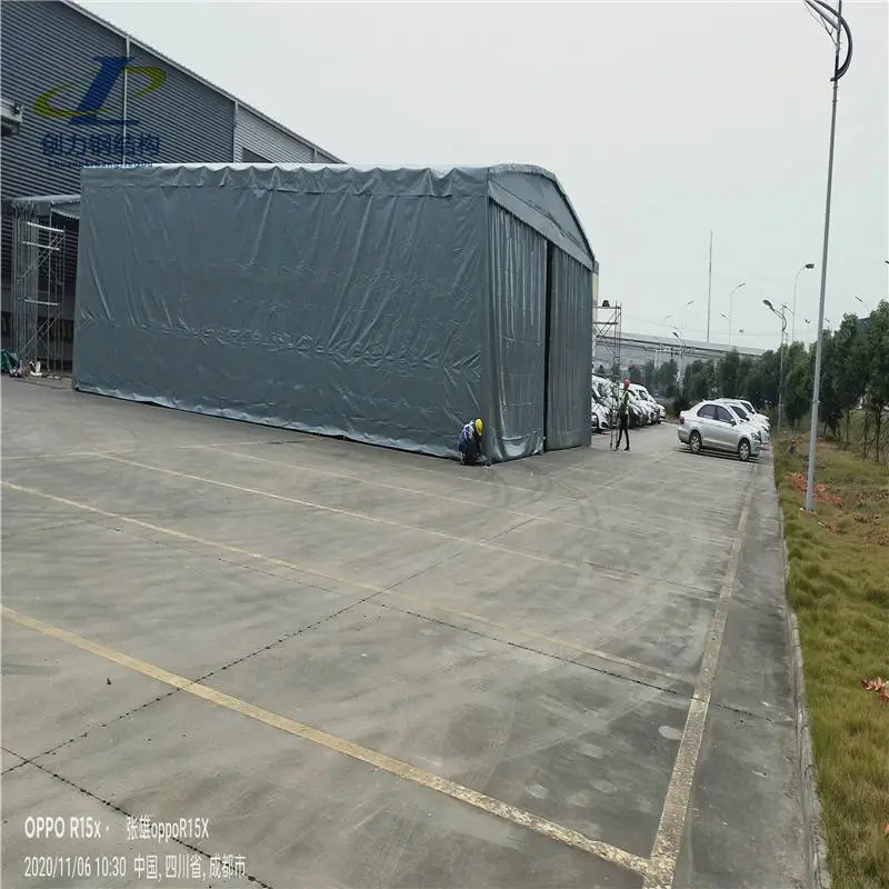 邢台新河活动雨棚 移动伸缩篷 推拉蓬生产厂家