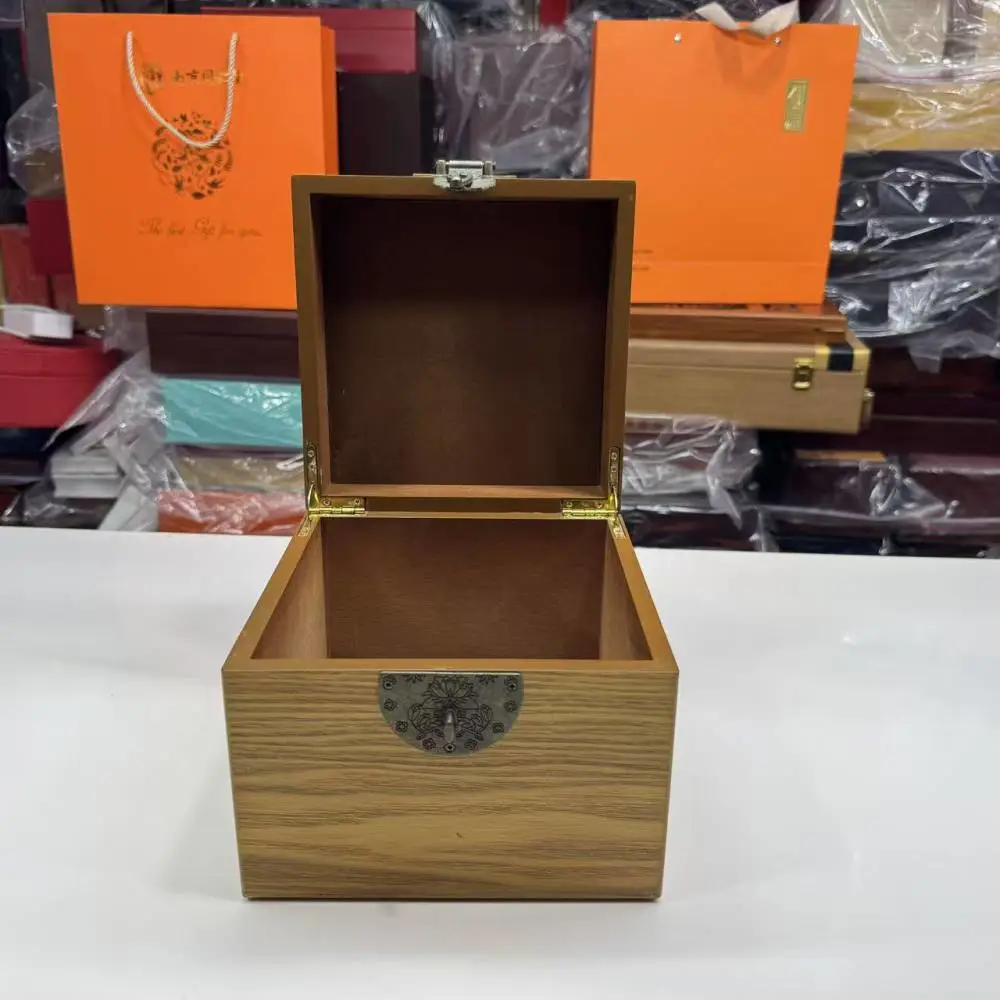 黑色烤漆木盒 熊胆粉木盒包装 清心丸木盒包装 白酒木盒定做