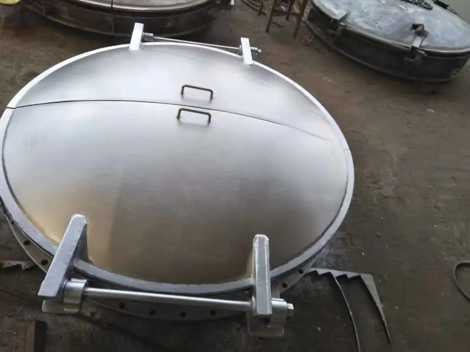 扬禹 防止倒灌拍门 DN-800玻璃钢圆拍门 拍门属止回阀类产品