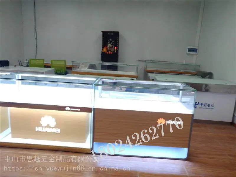vivo手机柜台美容院吧台柜前台正品老人智能手机柜展示