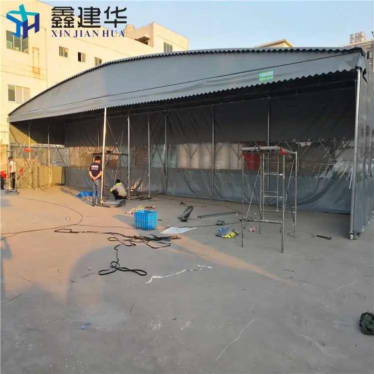 钢棚仓库 房顶上做雨棚伸缩 质优价谦 青云谱