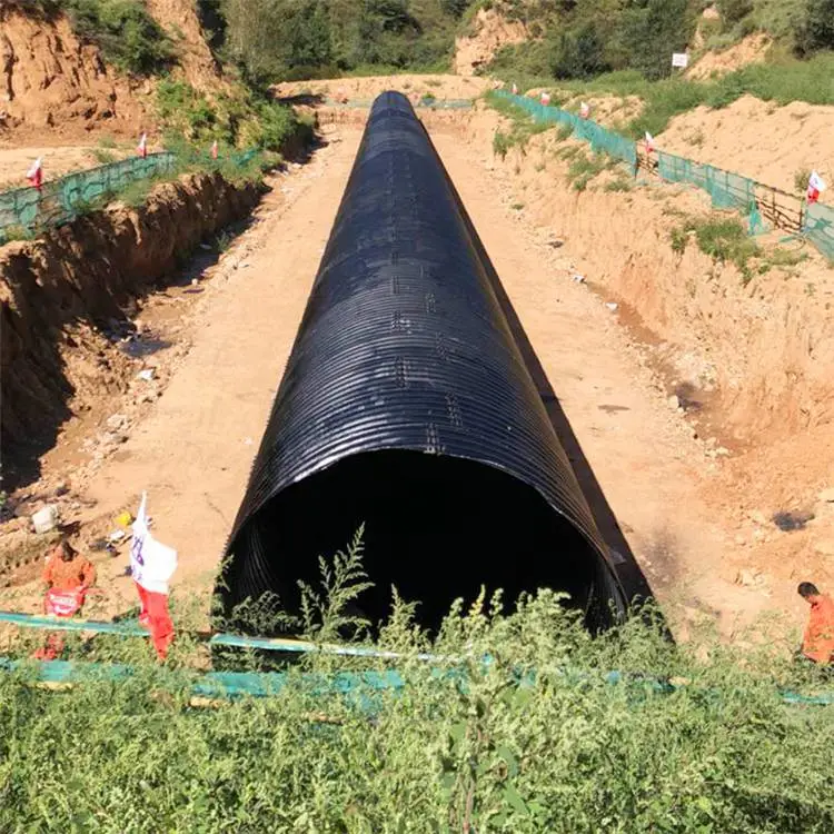 整装钢波纹涵管施工 公路涵洞钢制波纹管涵 隧道波形钢板加固