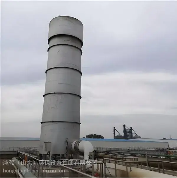 鸿硕500立方垃圾场沼气燃烧火炬 废气焚烧处理设备专用