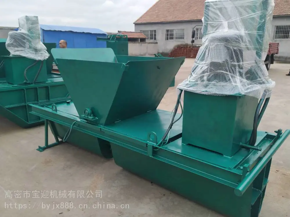 河北省矩形水渠预制滑膜机 梯形排水沟一体成型机 宝迎机械