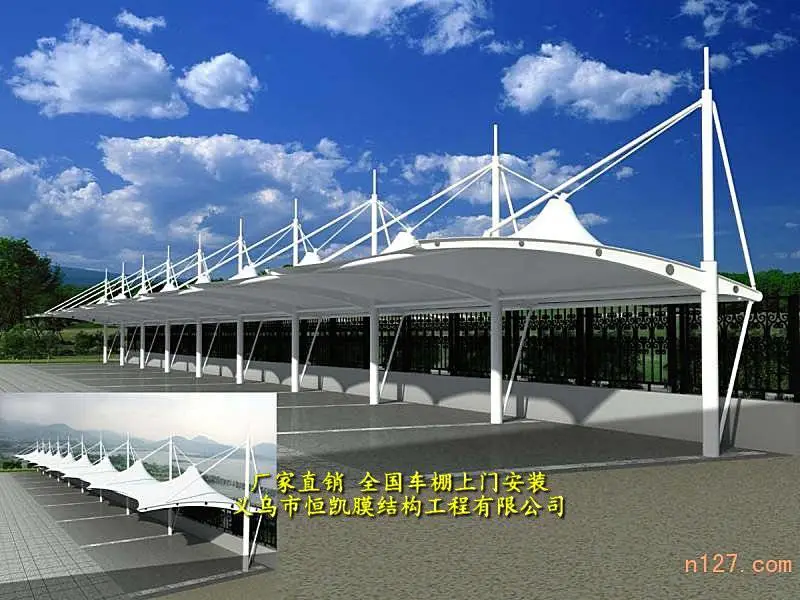 岳阳钢结构充电站停车棚 光伏板汽车棚钢架恒凯生产厂家