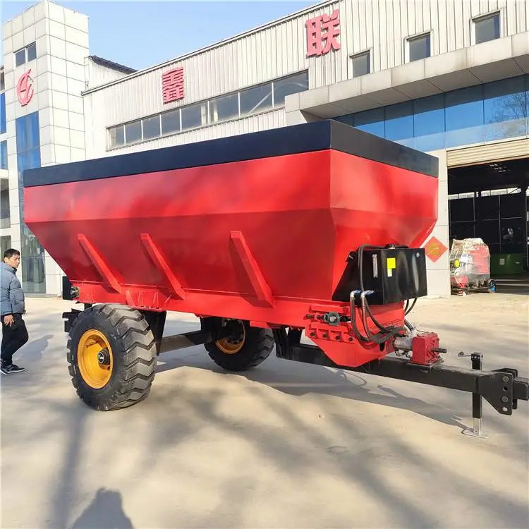 大容量牛粪撒肥车 甩盘式液压开仓撒粪车 鑫联全自动肥料撒肥机